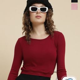 UnaOne Pack Of 3 Slim Fit Cotton T-Shirt-image-48