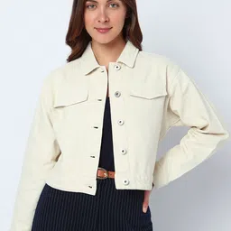 Vero Moda Jeans Couture Cotton Crop Denim Jacket-picture-58