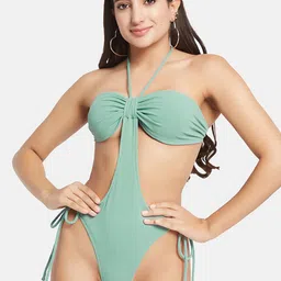 SECRETS BY ZEROKAATA Halter-Neck Bodysuit-image-83