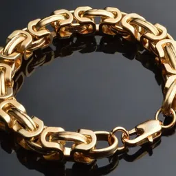MEENAZ Gold-Plated Stainless Steel Link Bracelet-image-73