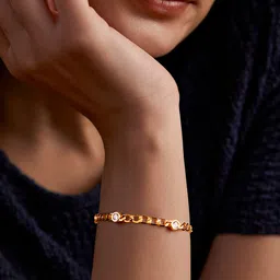 MINUTIAE Brass Gold-Plated Link Bracelet-image-70