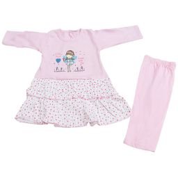 BAESD Infants Girls Printed Pure Cotton Top with Trousers-27