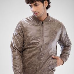 SPYKAR Men Full Sleeve Regular Fit Printed Biker Jacket-image-57