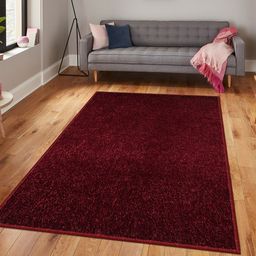 Story@home Maroon Solid Anti Skid Carpet-15
