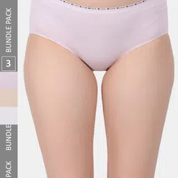Amour Secret Pack Of 3 Mid Rise Leak-Proof Hipster Briefs-image-53