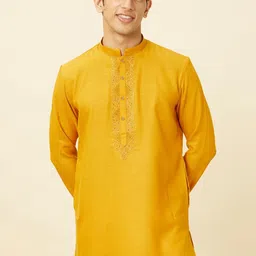 Manyavar Mandarin Collar Kurta with Pyjamas-image-34