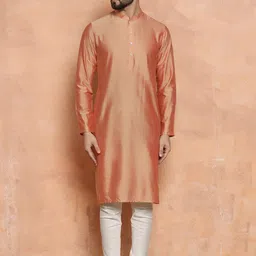 KISAH Mandarin Collar Straight Kurta with Churidar & Dupatta-picture-11