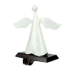 Hind Decor White Christmas Angel Shaped Stocking Holder-image-48