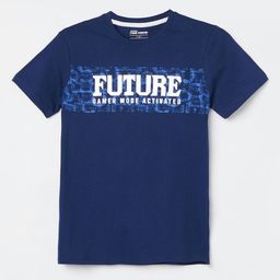 Fame Forever by Lifestyle Boys Typography Printed Round Neck Cotton T-shirt-31