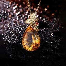 Jewels Galaxy Gold-Plated Contemporary Pendants with Chains-image-26