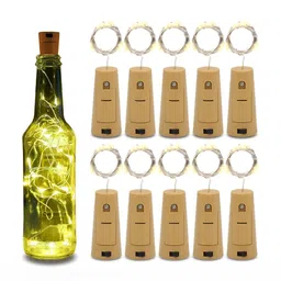ENORMITY Yellow 20 Pieces Rice Shape String Lights image 1