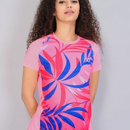 Technosport Women Printed Antimicrobial Active T-shirt-27