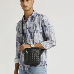 CRAYTON Textured Structured Cross Body Sling Bag-10