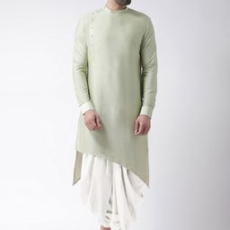 KISAH Mandarin Collar Kurta with Dhoti Pants-picture-2