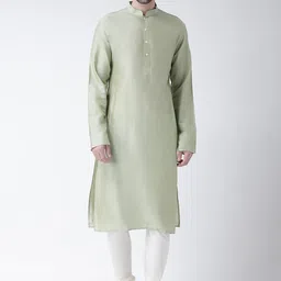 KISAH Mandarin Collar Regular Kurta With Churidar-image-71