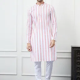 See Designs Ethnic Motifs Embroidered Regular Chikankari Pure Cotton Kurta with Pyjamas-picture-37