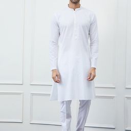 See Designs Striped Thread Work Pure Cotton Kurta with Pyjamas-image-28