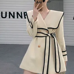 Alamode By Akanksha Women Disbo Oversized Woolen Overcoat-image-91