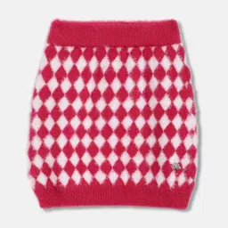 ELLE Girls Checked Pencil Mini Skirt-image-35
