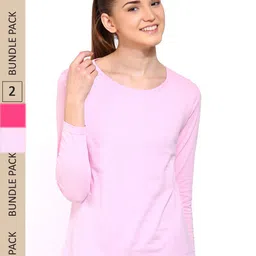 appulse Pack Of 2 Cotton Slim Fit T-shirt-image-89