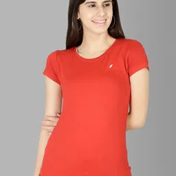 Feather Soft Elite Red Slim Fit Running T-shirt-image-51