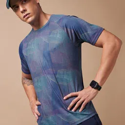 CULT Men Moisture Wicking High Energy Line Abstract Printed Training T-shirt-picture-11