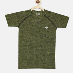 CHIMPRALA Girls Olive Green Printed Running T-shirt-image-42