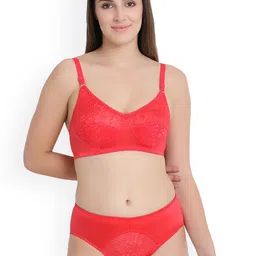 KYODO Women Pink Net Non-Wired Lingerie Set KYODO_BRPan_NancySet1_Pink-Pink-image-77