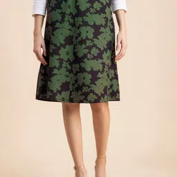 Moomaya Printed A-Line Midi Length Skirt-picture-10