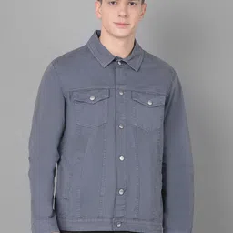 Canary London Spread Collar Washed Cotton Denim Jacket-picture-51