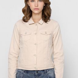 ONLY Women Pink Colourblocked Denim Jacket-image-43