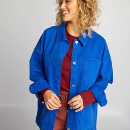 KIABI Women Longline Denim Jacket-image-99