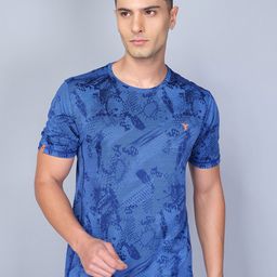 Technosport Men Jacquard Double Cool Slim Fit Sports Tshirt-image-61