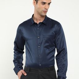 VUDU Spread Collar Comfort Opaque Cotton Casual Shirt-image-70