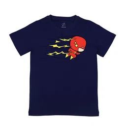 DC by Wear Your Mind Boys Navy Blue Flash Printed T-shirt-image-50