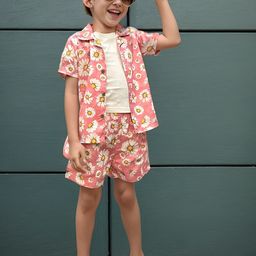 A.T.U.N. Boys Printed Shirt With Shorts-image-65