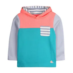 Cherry Crumble Kids Multicoloured Colourblocked Hooded Sweatshirt-24