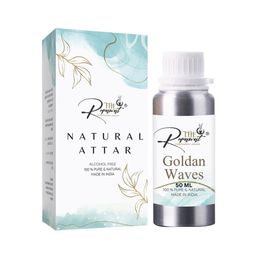 THE RUPAWAT Perfumery House Goldan Waves Natural & Pure Alcohol Free Attar - 50 ml-picture-3
