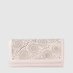 Lino Perros Women Laser Cut Detail Three Fold Wallet-image-44