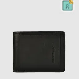 BROWN BEAR Men Black Leather Two Fold Wallet-picture-14