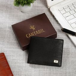 Cantabil Men Textured Leather Two Fold Wallet-picture-48