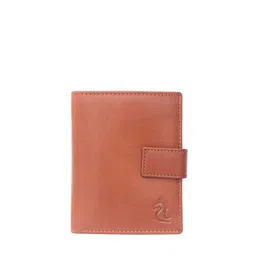 Kara Men Camel Brown Leather Two Fold Wallet-picture-11