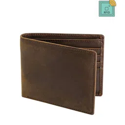 CONTACTS Men RFID Protection Leather Two Fold Wallet-58