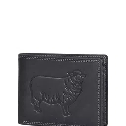 Sassora Men Animal Printed Embellished Leather Two Fold Wallet-image-96