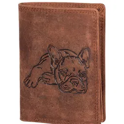 Sassora Men Animal Printed Embellished Leather Two Fold Wallet-image-94