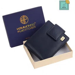 HAMMONDS FLYCATCHER Men Blue Leather Two Fold Wallet-70