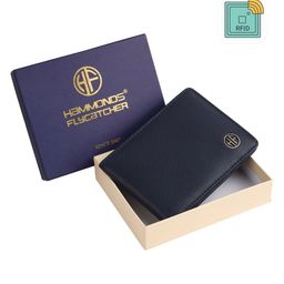 HAMMONDS FLYCATCHER Men Blue Leather Two Fold Wallet-52