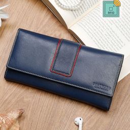 Teakwood Leathers Women Blue Leather Two Fold Wallet-image-55