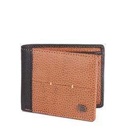 Red Chief Men Tan & Black Colourblocked Leather Two Fold Wallet-43