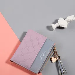 SYGA Women Textured Leather Two Fold Wallet-12